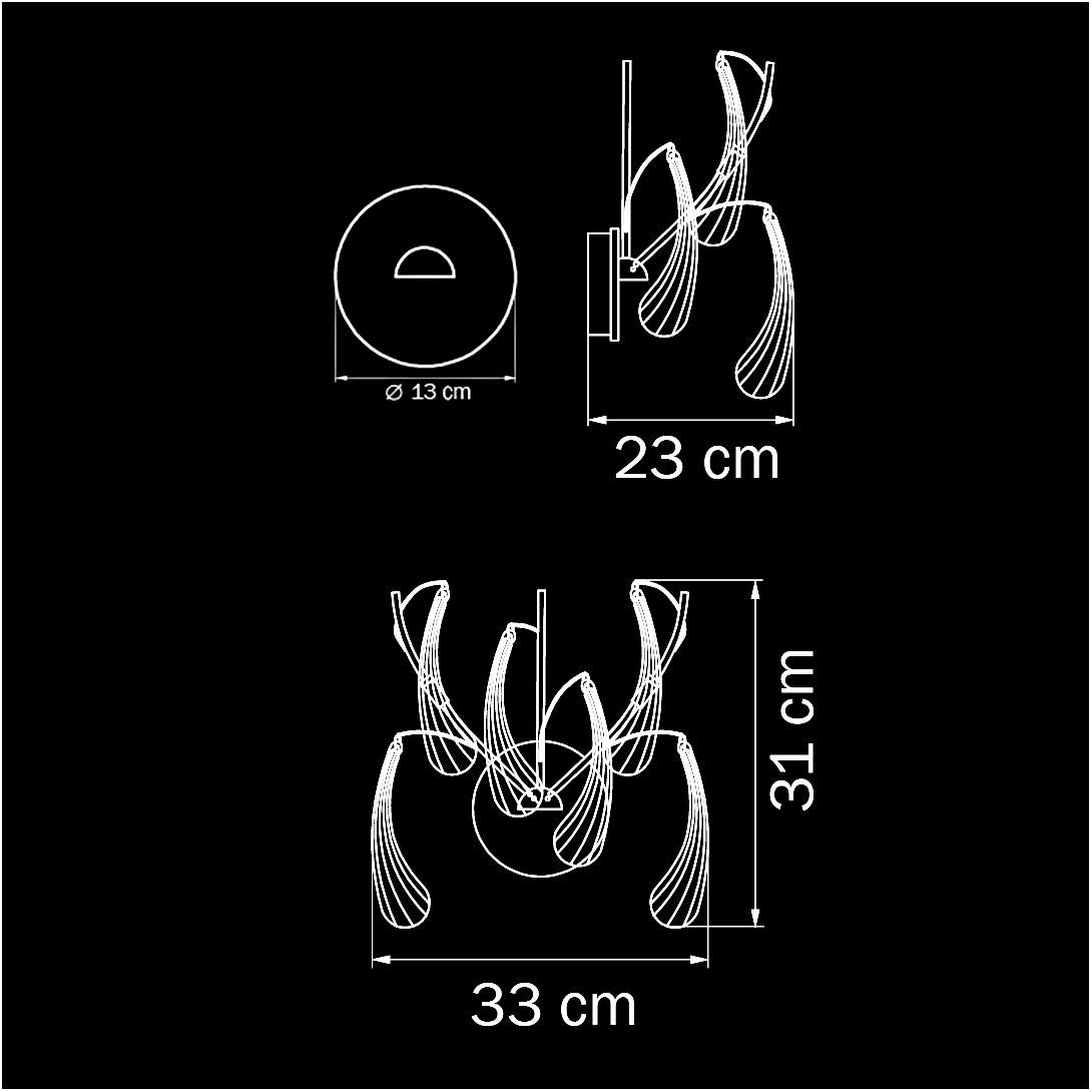 Бра Lightstar Manica 794634 LIGHTSTAR ФЛОРИСТИКА 079288 Прозрачный;хром  - Вид №1
