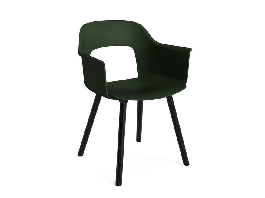 Полипропиленовый стул с открытой спинкой с подлокотниками Hay макет ARCH-00001839 - Вид №22