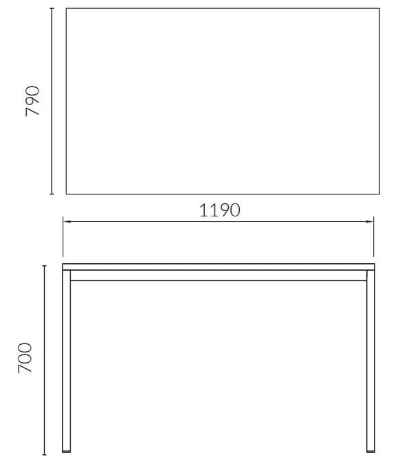 Прямоугольный стальной стол ALMA DESIGN ARCH-00122438 - Вид №7