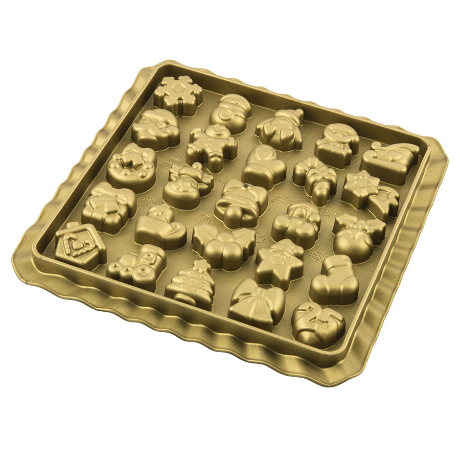 25.741.63.0060 Форма для приготовления конфет xmas countdown, 39 х 23 х 3,5 см, силиконовая Silikomart  - Вид №4