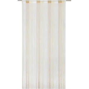 Штора нитяная 150x280 см однотон цвет белый/экрю/золотой