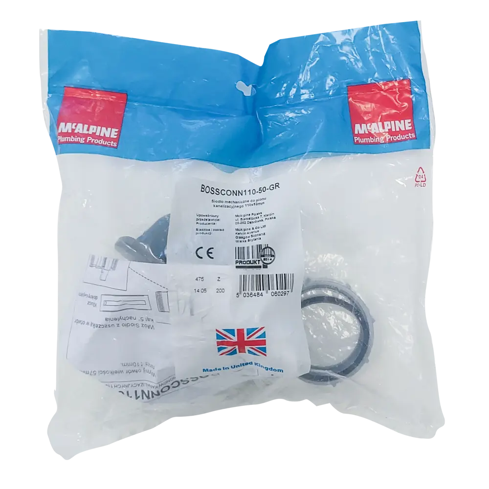 Врезка в трубу McAlpine 110/50 мм BOSSCONN110-50-GR STLM-2152888 - Вид №4