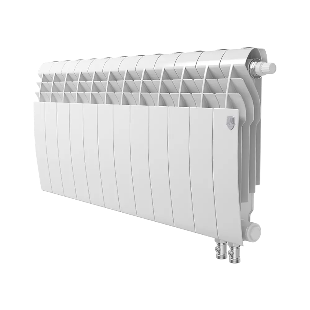 Радиатор секционный Royal Thermo Biliner RTBBTVR35012 350/87 12 секций нижнее правое подключение биметалл белый 82758201 STLM-2027887 - Вид №1