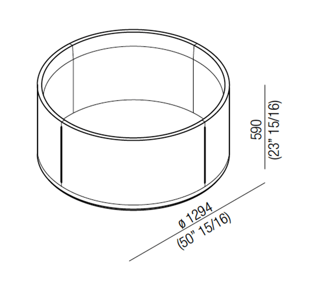 Мраморная круглая ванна для ванной комнаты Agape In-Out ARCH-00042169 - Вид №7