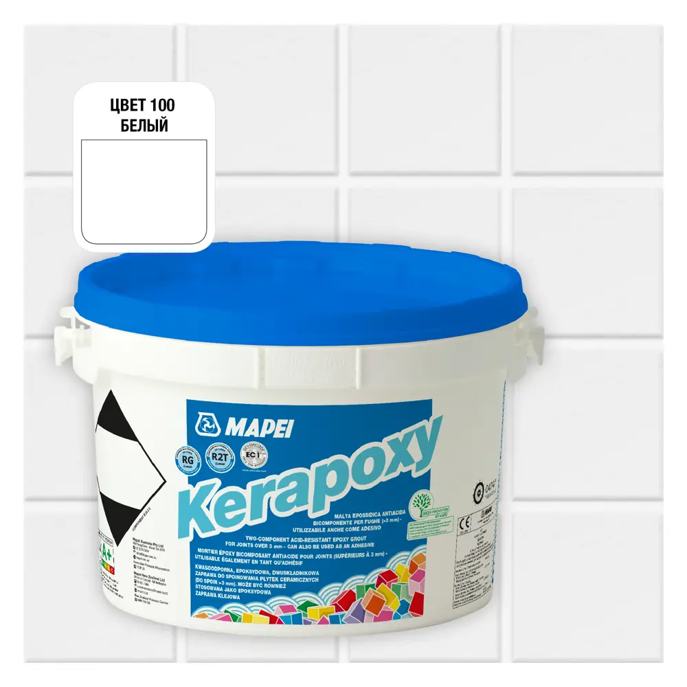 Затирка эпоксидная Mapei Kerapoxy N100 цвет белый 2 кг Без серии STLM-2130781