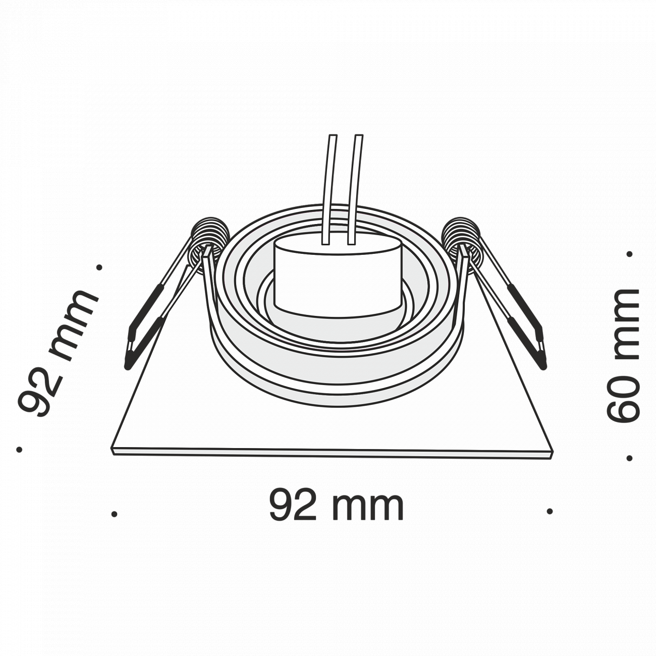 Встраиваемый спот черный Technical Atom DL024 TECHNICAL DOWNLIGHT 00-3957189 Черный  - Вид №2