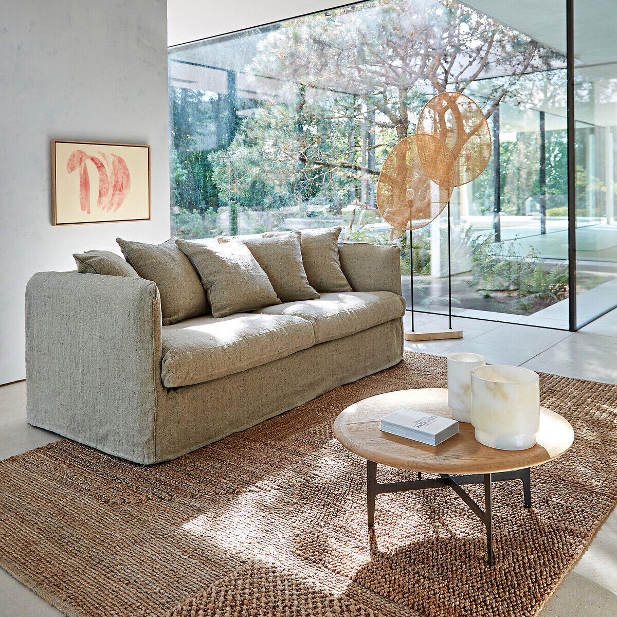 Низкий круглый журнальный столик из дуба AMPM Addison ARCH-00150526 - Вид №7