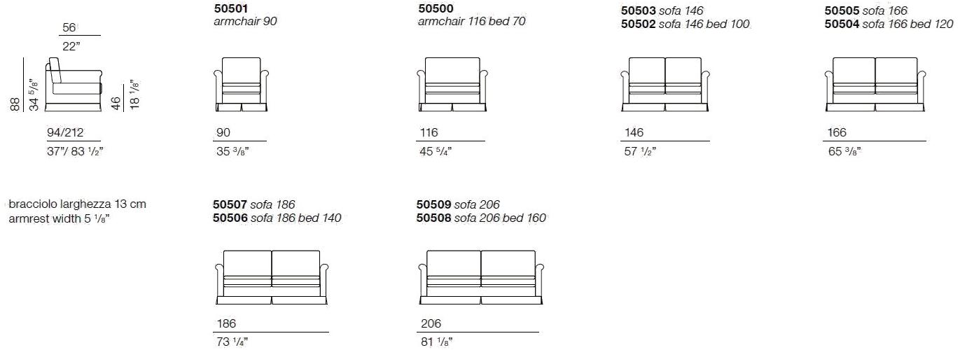 Bodema Трансформируемый диван-кровать на 2 места sun-id-1357452 - Вид №6