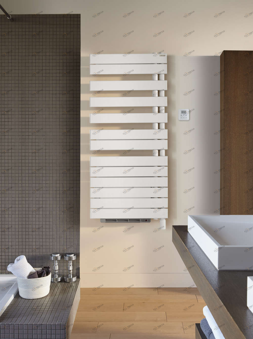 Электрический радиатор TFR100-055IFS Fassane Spa +Air Asymétrique à droite (avec soufflant) Acova 1741 