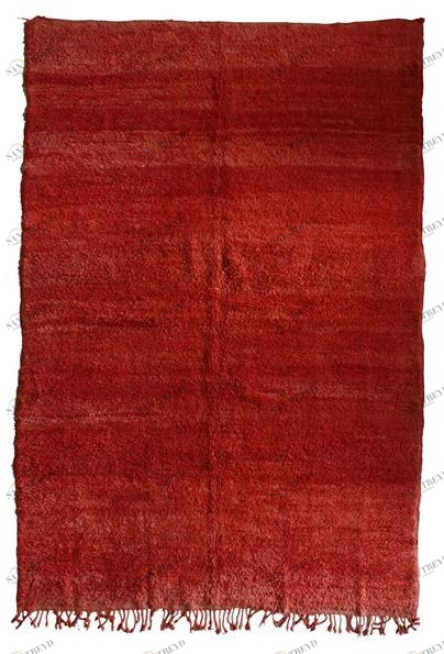 AFOLKI Прямоугольный однотонный ковер с длинным ворсом из шерсти Chichaoua Taa900be