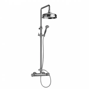 Смеситель для душа с термостатом ½" настенный JOERGER Cronos Crystal