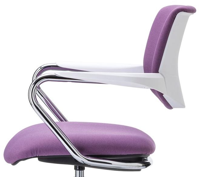 VAGHI Вращающийся стул с металлическим каркасом и тканевым сиденьем Morea comfort guest Cboeb/cboex/cmonl - Вид №4