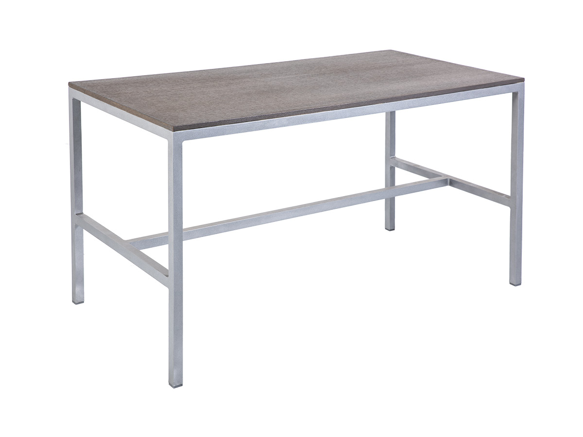 60.00.0365 Обеденный набор Dice - 2 скамейки и 1 стол - алюминиевая рама - тарелки Resysta Mbm - Вид №3