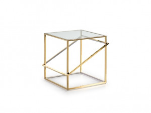 098642 Столик с подсветкой LED золото Schuller Moonlight