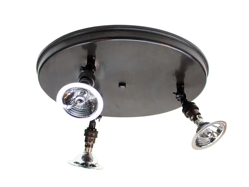 Регулируемая латунная потолочная лампа Authentage Lighting MARRON ON ROUND PLATE LARGE ARCH-00126596