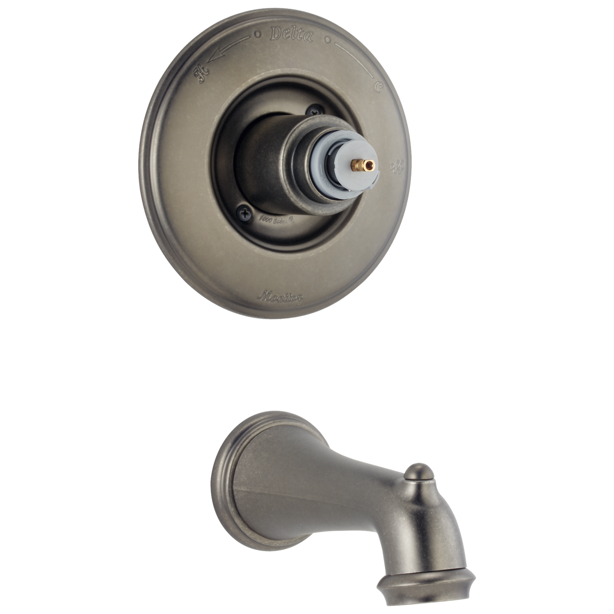 Обрезка трубки Monitor® 14 Series - меньше ручки Delta Faucet VICTORIAN T14155-PTLHP