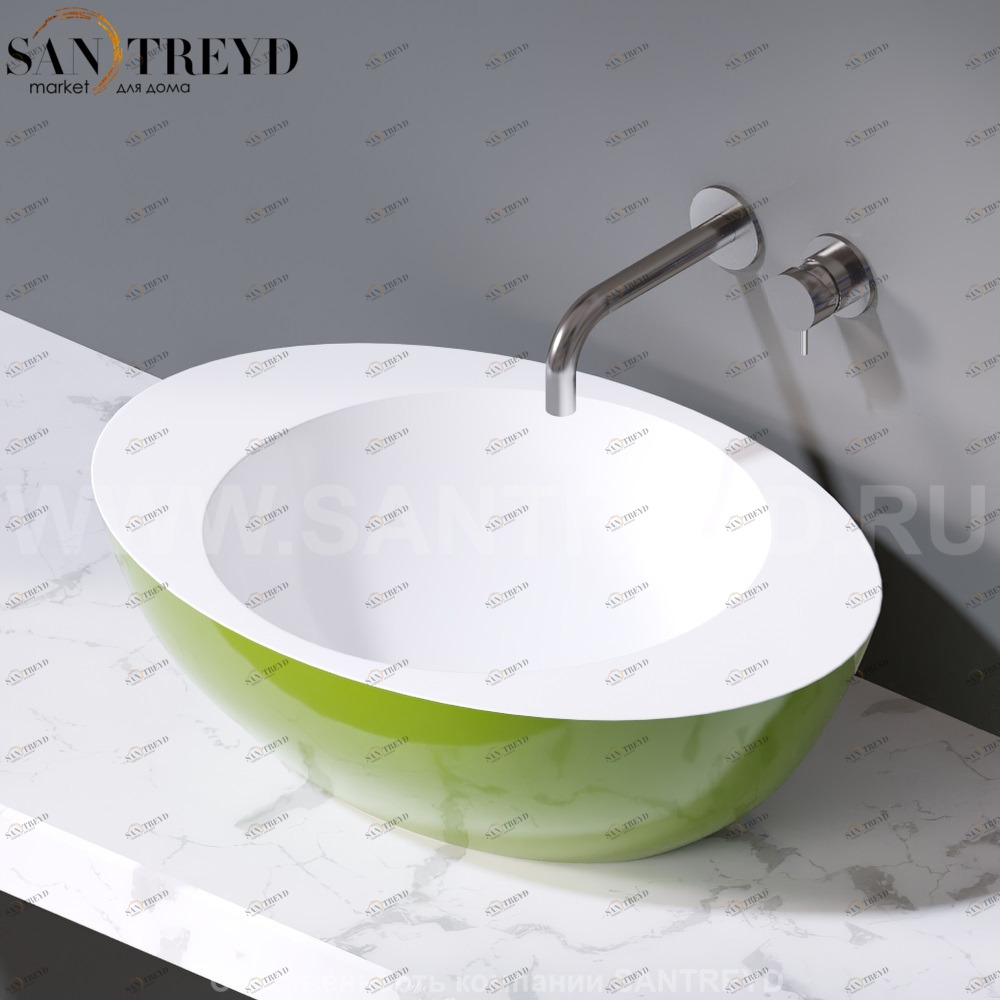 L269.221 Накладная раковина на столешницу  овальная A. e T. Italia ACCENT AeT ITALIA