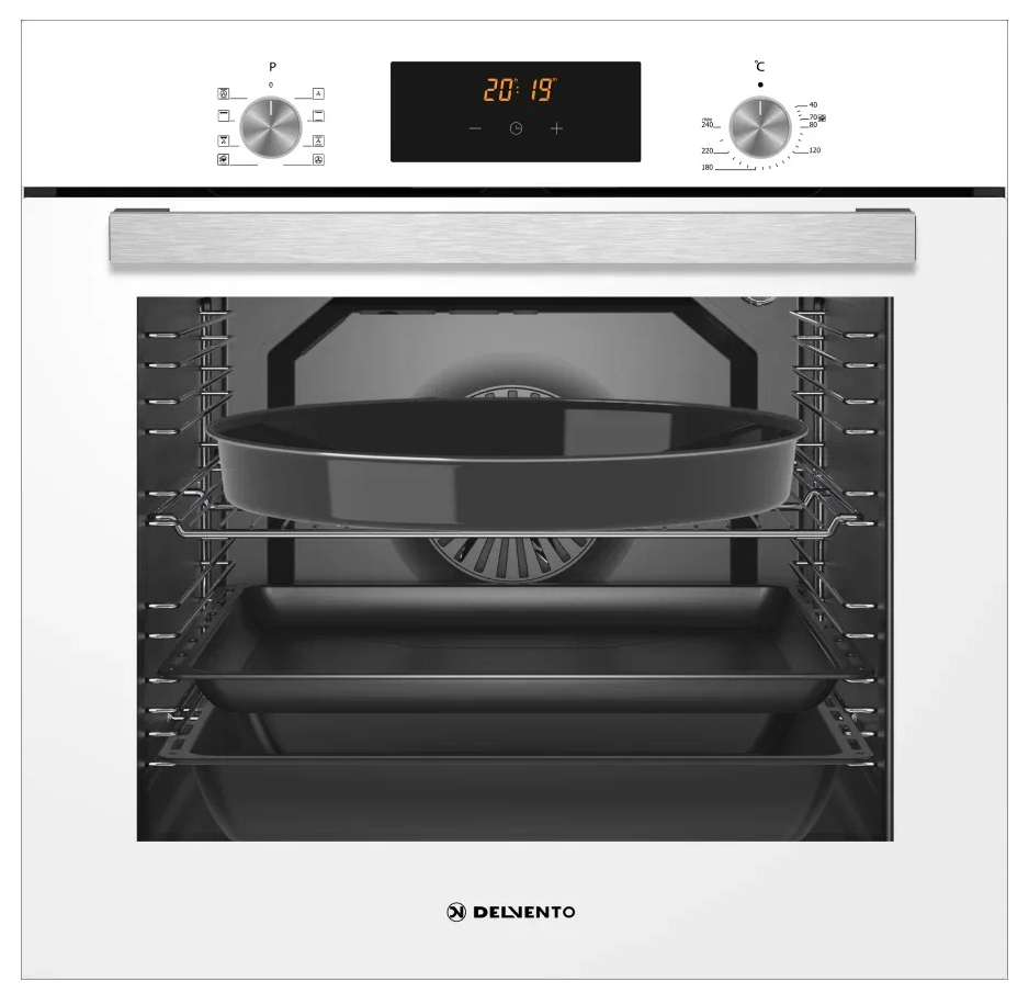 9057825 Электрический духовой шкаф Delvento V6EC68117 белый STDN-0123218