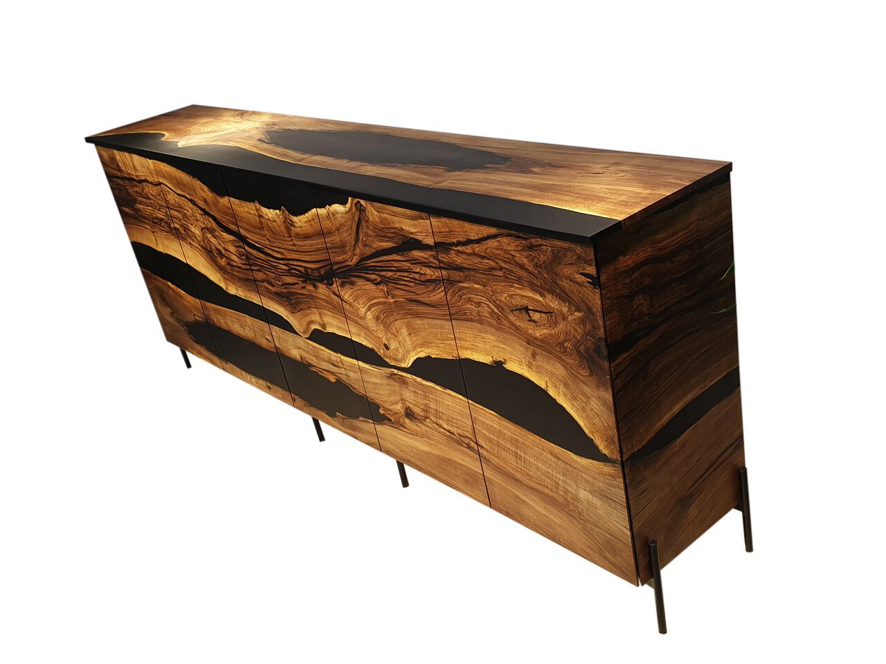 Шкаф из орехового дерева и смолы с распашными дверями Legnor LEG2408756 ARCH-00108510 - Вид №5