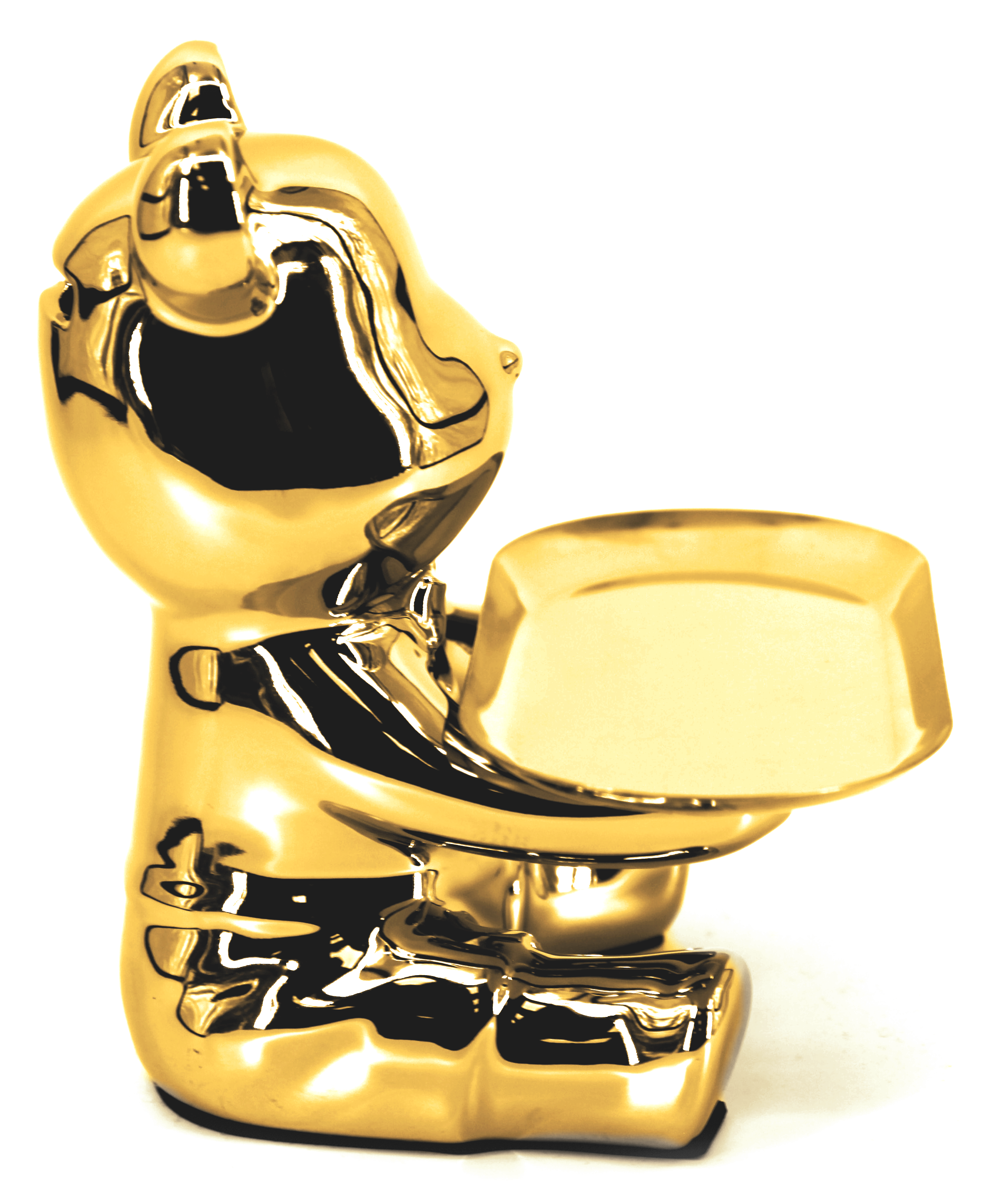 Декоративная фигура 'Мишка' золотая керамическая 18×20 см 86383344 Santreyd STLM-0068367 - Вид №2