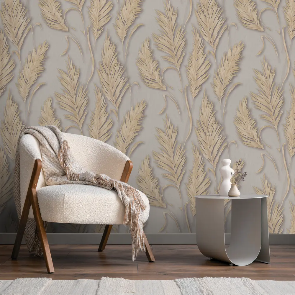 Обои флизелиновые Odelia серые 1.06 м DI5041-23 DIAMOND STLM-2065212 - Вид №2