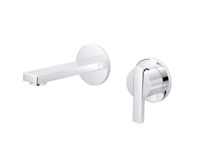 Настенный смеситель для раковины с 2 отверстиями