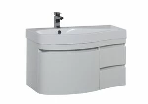 Тумба под раковину Aquanet Сопрано 95 L белый (3 ящика)