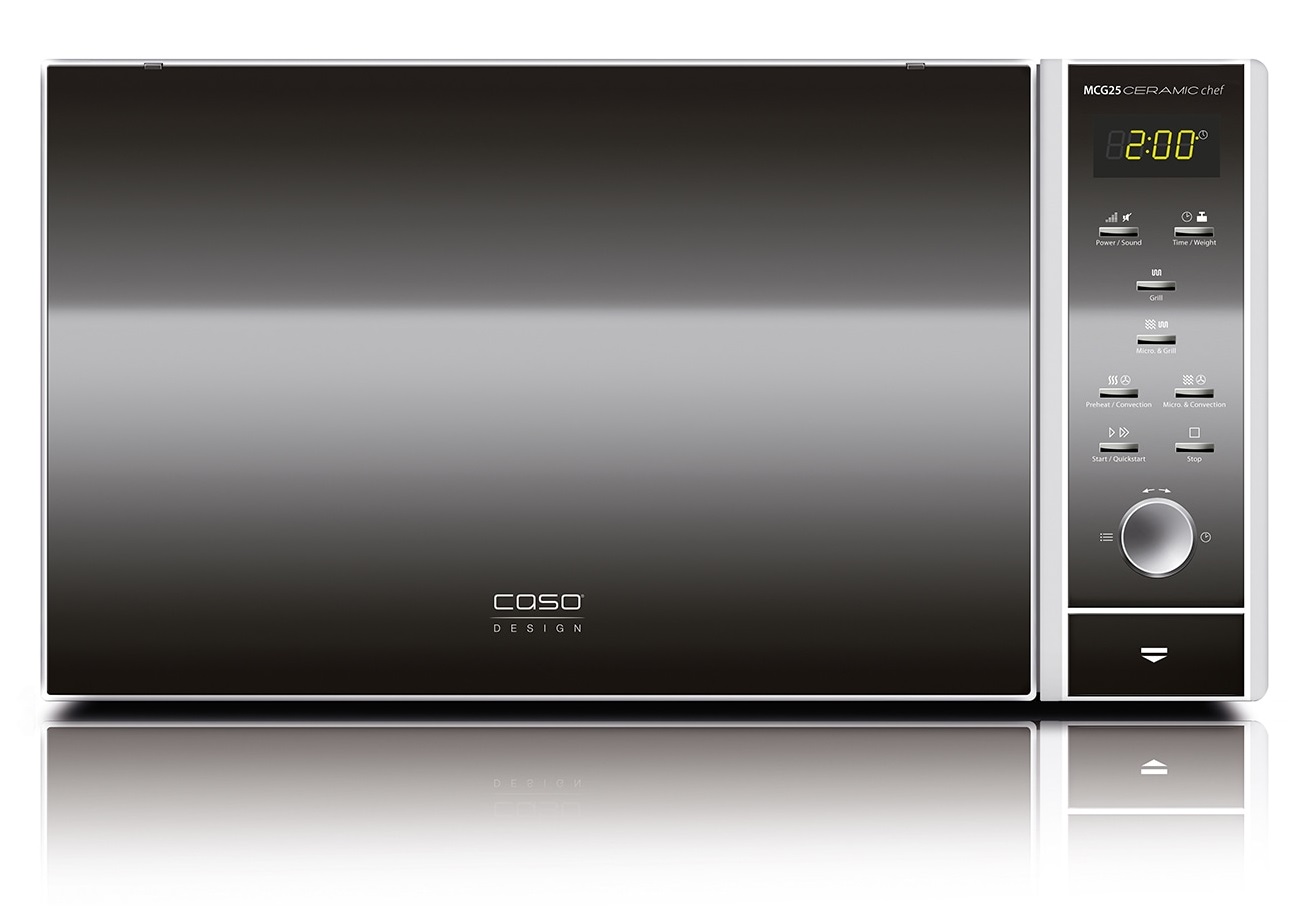 1117020 Микроволновая печь CASO MCG 25 Ceramic Chef зеркальный, черный STDN-0150315