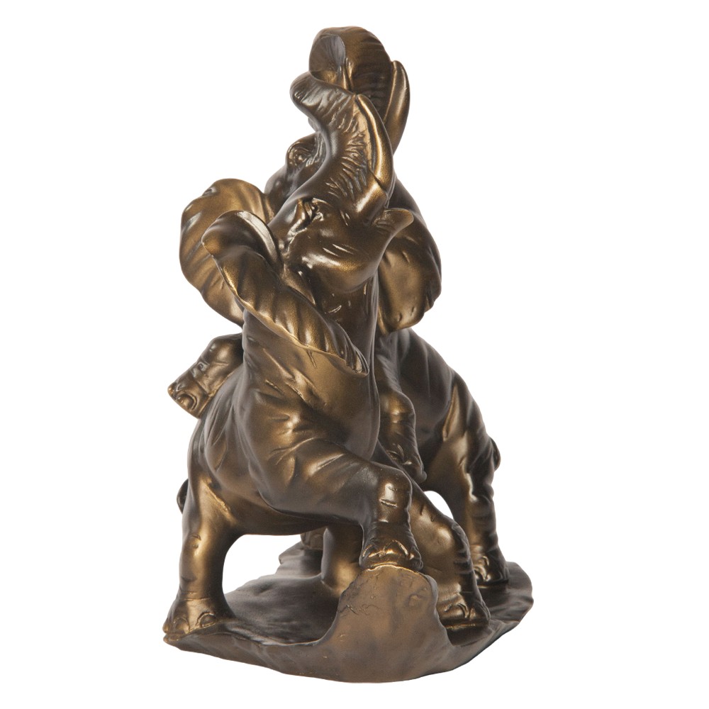 22050 Статуэтка Играющие Слоны Бронза BOGACHO 4627138191682 - Вид №3