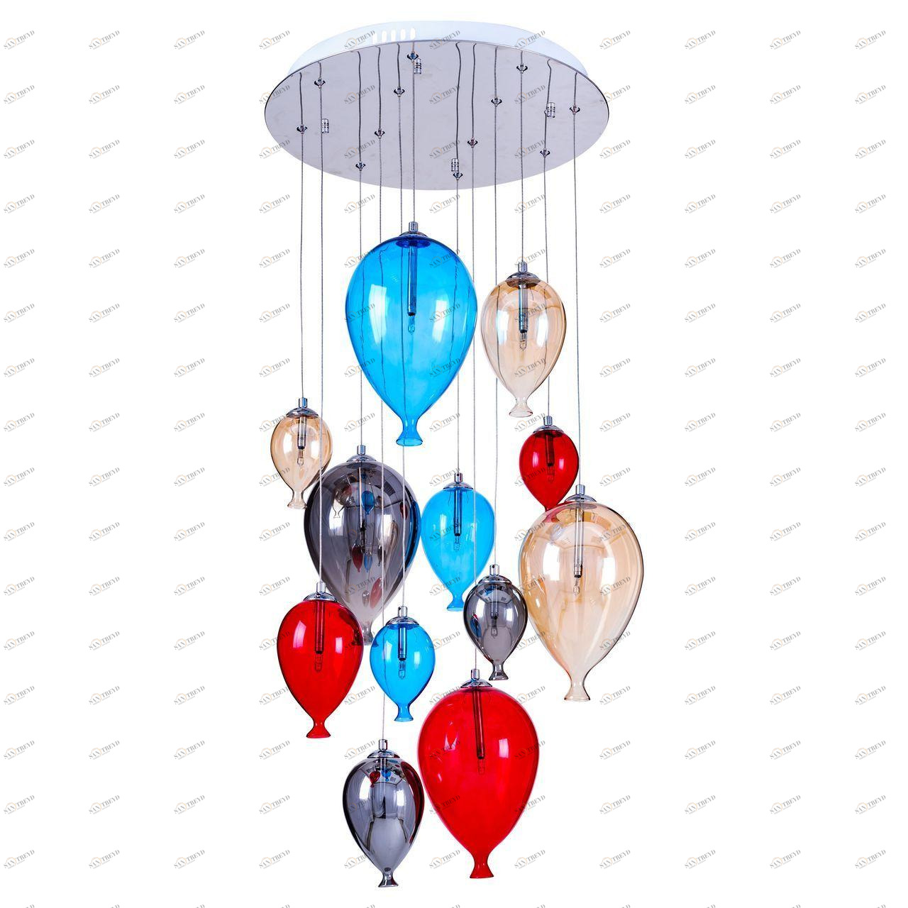 Дизайнерская подвесная люстра Spot Light Balloon 1791215 хром SPOT LIGHT ДИЗАЙНЕРСКИЕ, BALLOON 108182 Хром 