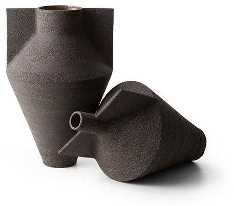 Cappellini Ваза из черного керамогранита sun-id-1482133 - Вид №1