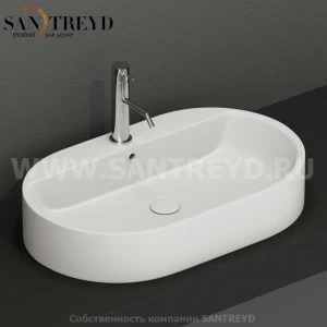 028530 Накладная раковина на столешницу  овальная Kerasan Nolita