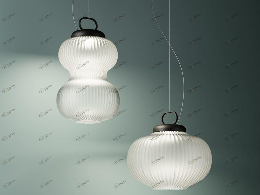 FontanaArte Подвесной светильник из дутого стекла Kanji sun-id-1411651