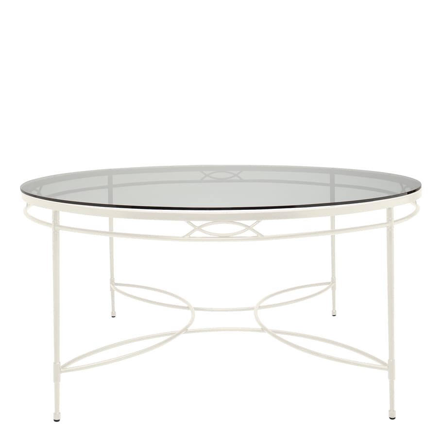 Круглый обеденный стол из нержавеющей стали и стекла JANUS et Cie ARCH-00022002 - Вид №4