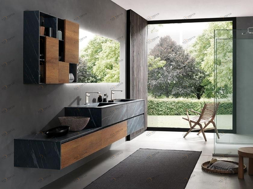 Archeda Тумба под умывальник подвесная двойная Tulle sun-id-1367788