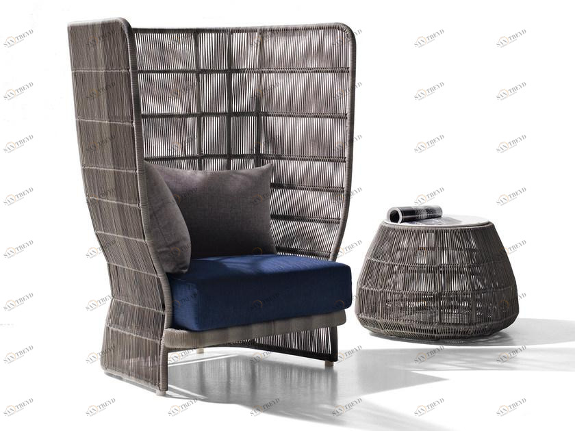 B&B Italia Outdoor Садовое кресло из полиэтилена с высокой спинкой Canasta '13 sun-id-1389608
