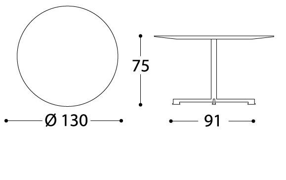 Varaschin Круглый мраморный стол Summer set 3126 - Вид №1