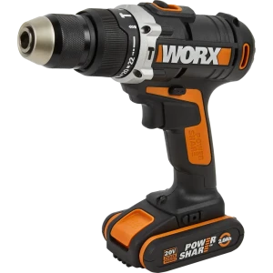 Дрель-шуруповерт аккумуляторная ударная Worx WX372, 20 В Li-ion 2x2 Ач