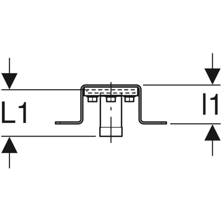 632.856.00.1 Водорозетка Geberit 90° с наружной резьбой MF 1/2", предустановленная, простая, короткая Geberit  - Вид №2