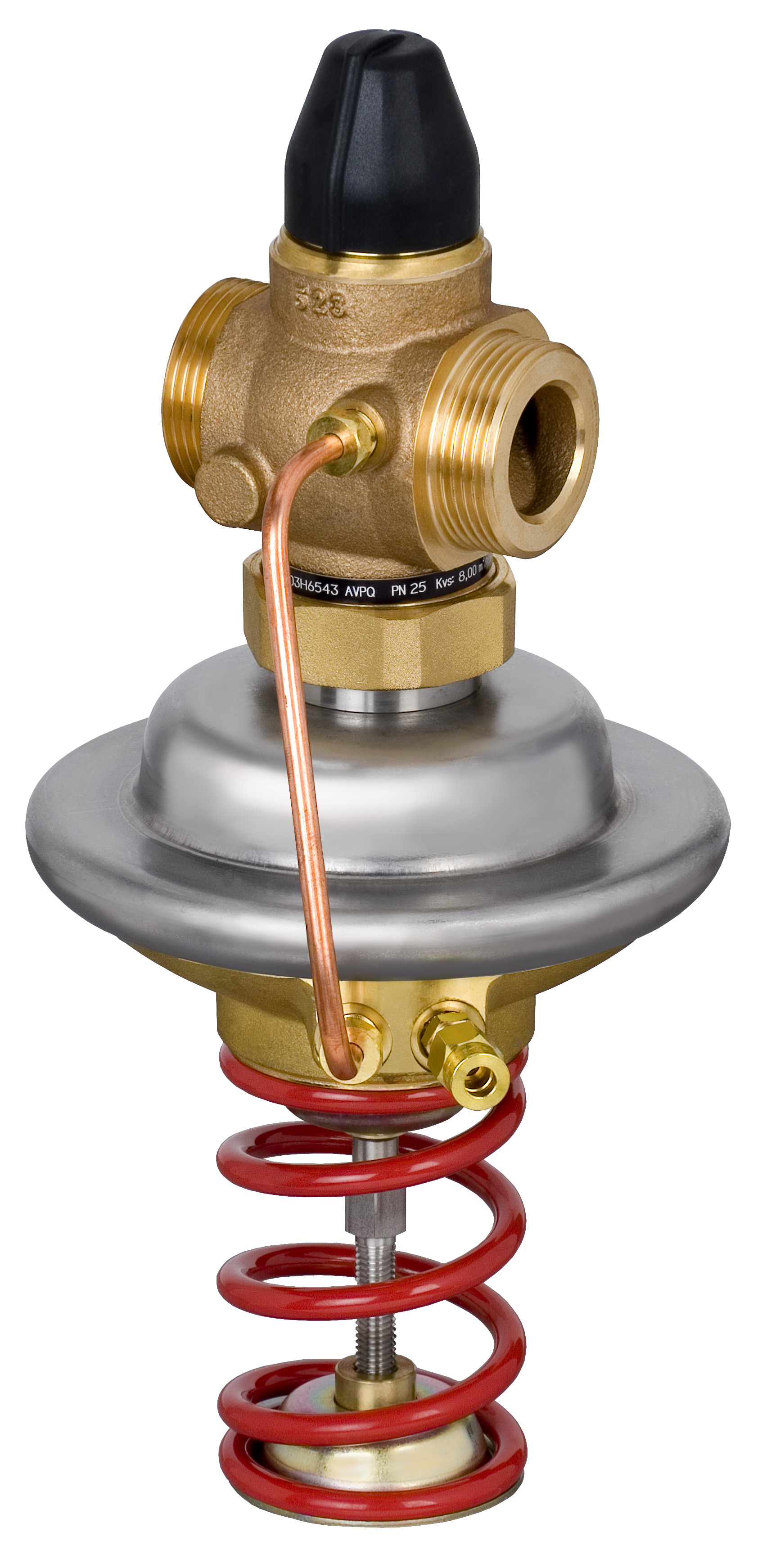 Danfoss Регулятор перепада давления AVPQ для монтажа на обратном трубопроводе РПД AVPQ PN25 15/1,6/0,3-2/0,2/рез./обр 003H6539  - Вид №12