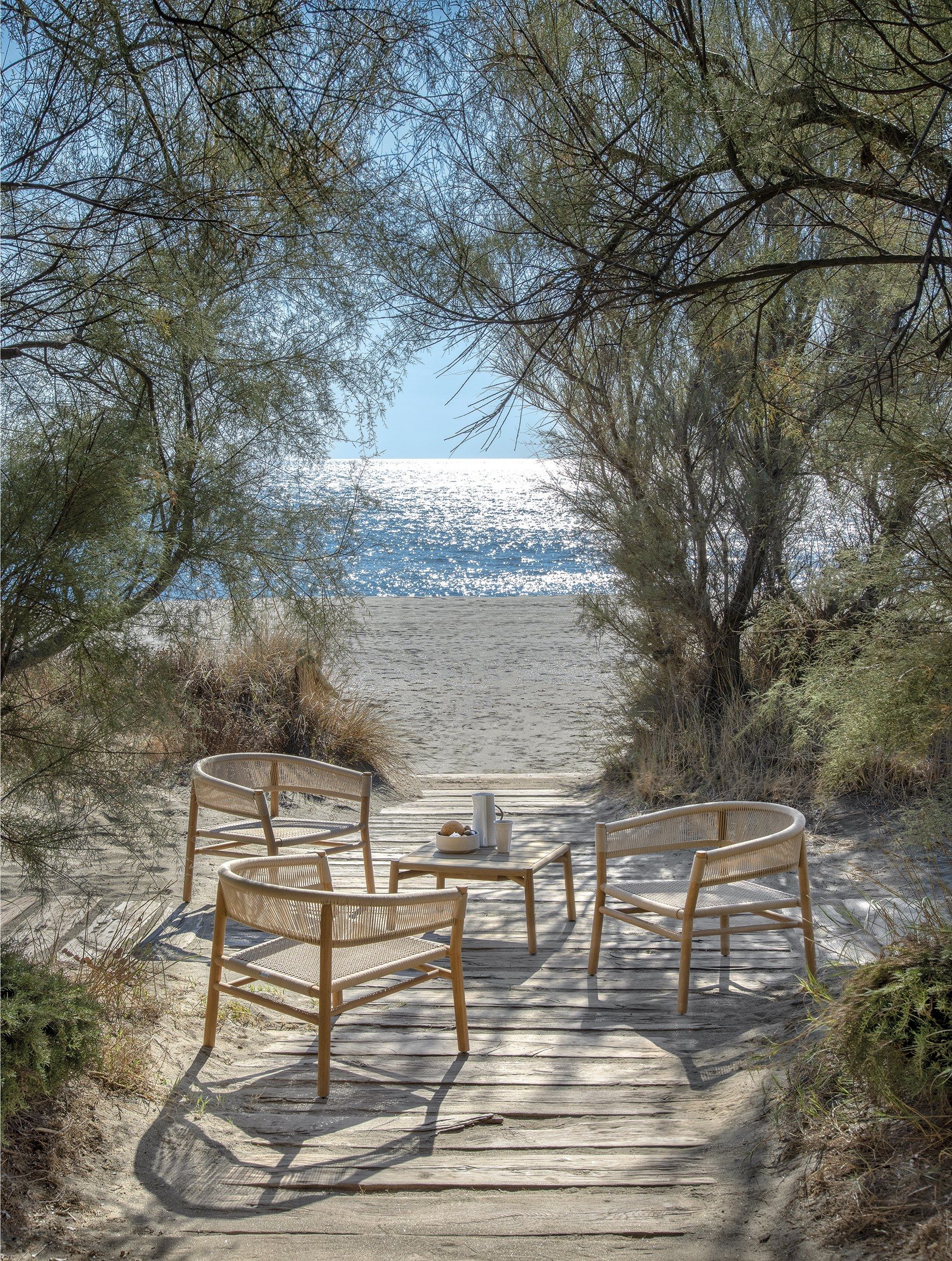 Веревочный садовый стул с подлокотниками Ethimo ARCH-00076587 - Вид №6