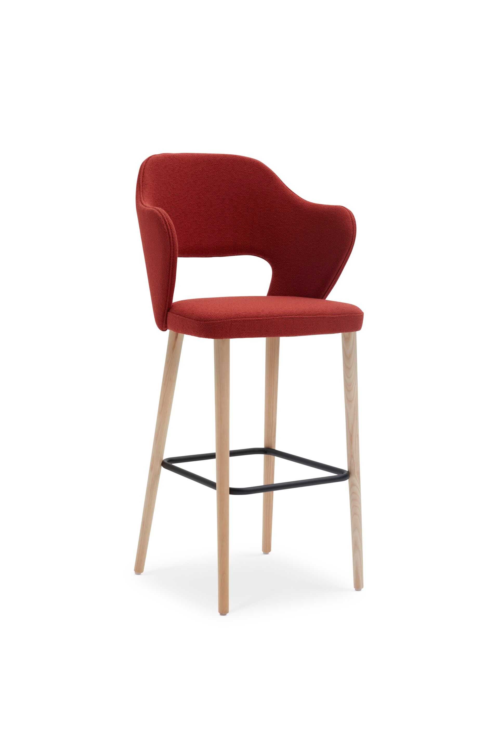 Высокий стул с тканевой подкладкой со спинкой Origins 1971 Quinn ARCH-00058701 - Вид №15