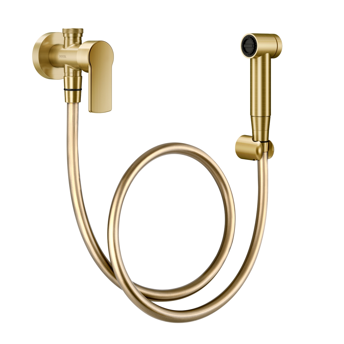 00848872 Гигиенический душ с краном 1/2" и краном из полированного никеля Docol ARGON 