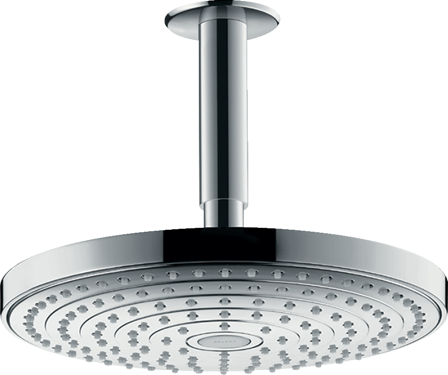 26469000 Raindance Select S Верхний душ 240 2jet EcoSmart 9 л / мин с потолочным соединением Hansgrohe 