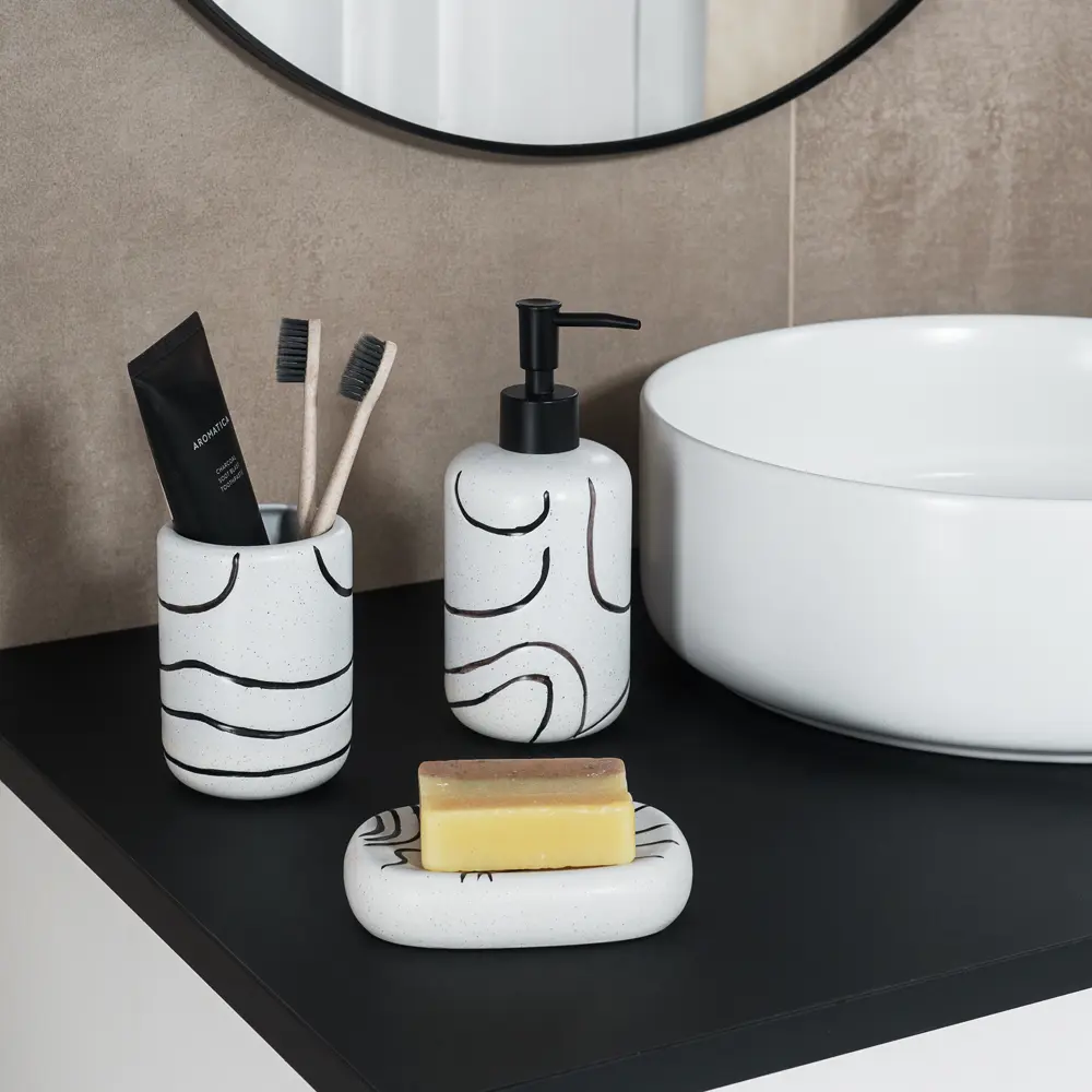 Verran Magic — керамический стакан для зубных щеток в стильном белом исполнении 89384104 STLM-1565102 - Вид №4