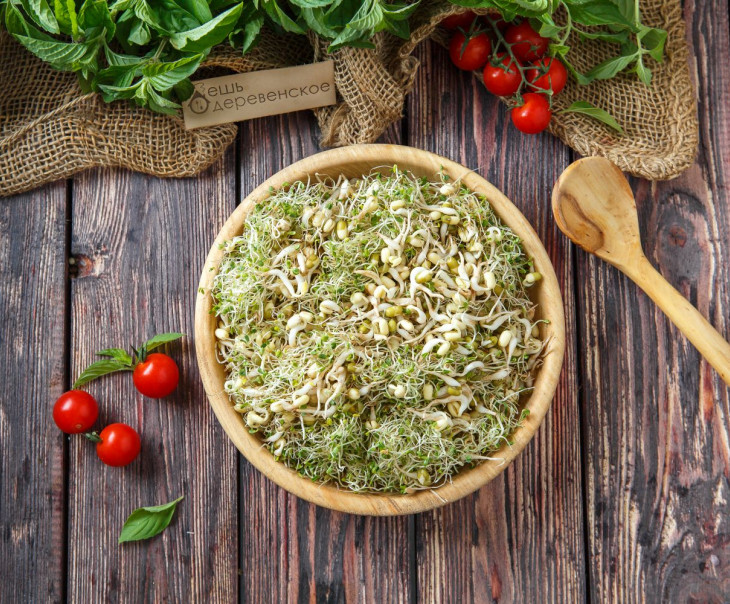 4993 Проростки маша с люцерной Вкусляндия 