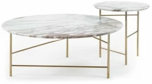 Marelli Низкий круглый мраморный журнальный столик Kyoto