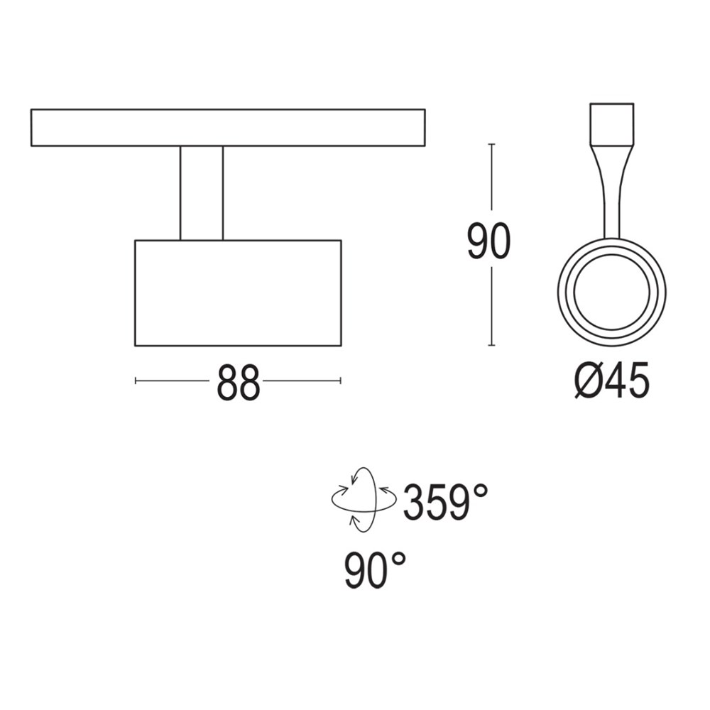 Point EVO 0A Ghidini Point Evo Track Adapter .01 Белый (Матовый)  - Вид №6