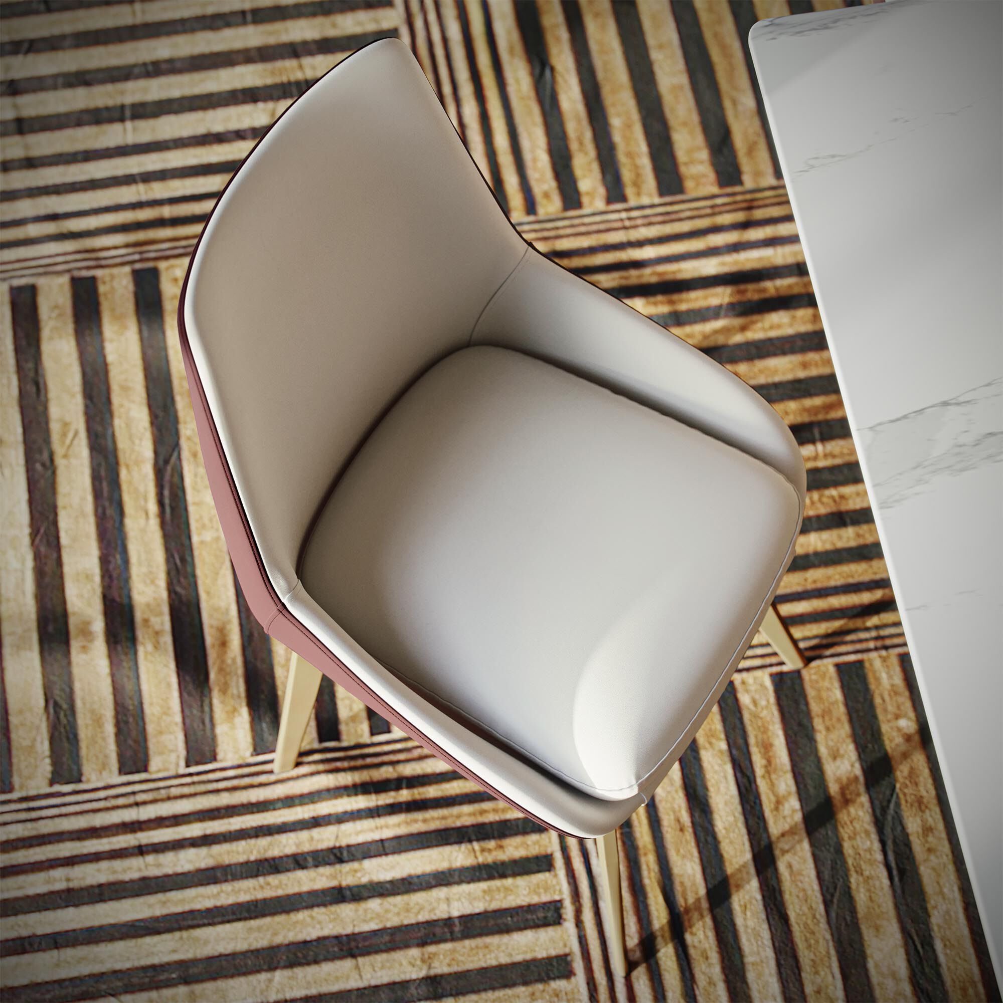 Стул из искусственной кожи GIULIA GRILLO SCANDINAVA ARCH-00061749 - Вид №3