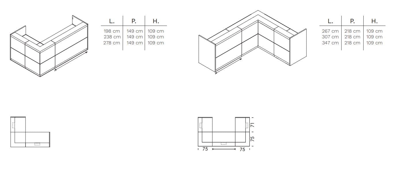 Модульная стойка регистрации FREZZA Vogue ARCH-00011070 - Вид №8